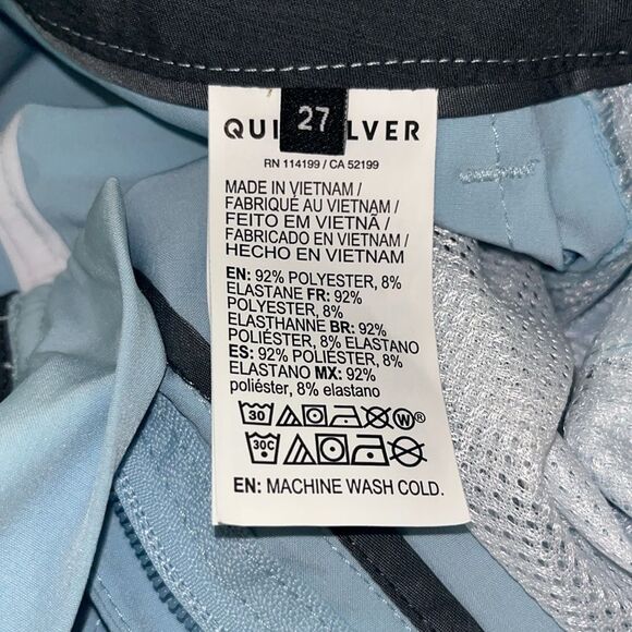 Boys Union Amphibian 19” Hybrid Shorts Sz 27 sky Blue - Picture 10 of 11